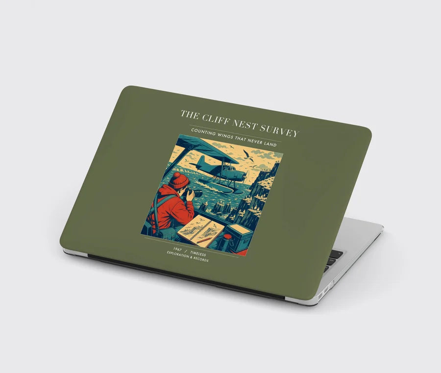 VINTAGE G4363 - The Cliff Nest Survey - Designed MacBook Cases design on greenarmy