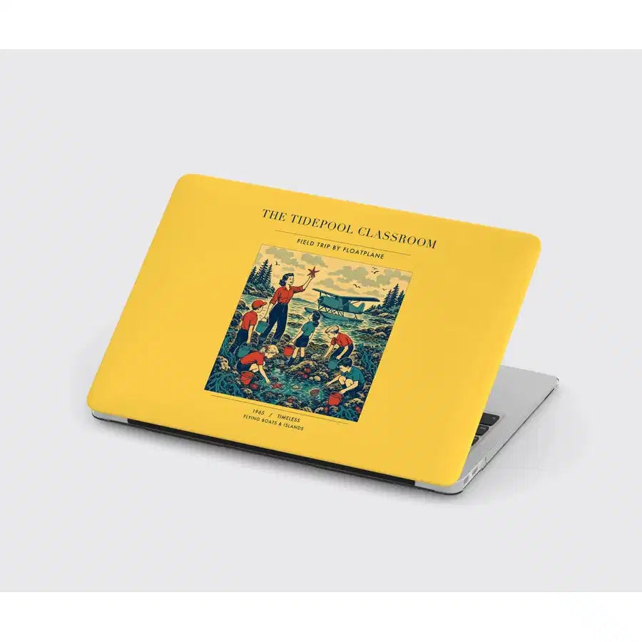 VINTAGE G4366 - The Tidepool Classroom - Designed MacBook Cases design on yellow