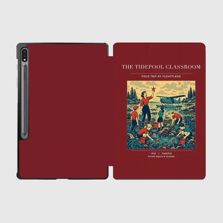 VINTAGE G4366 - The Tidepool Classroom - Designed iPad & Samsung Tablet Cases design on darkred samsung