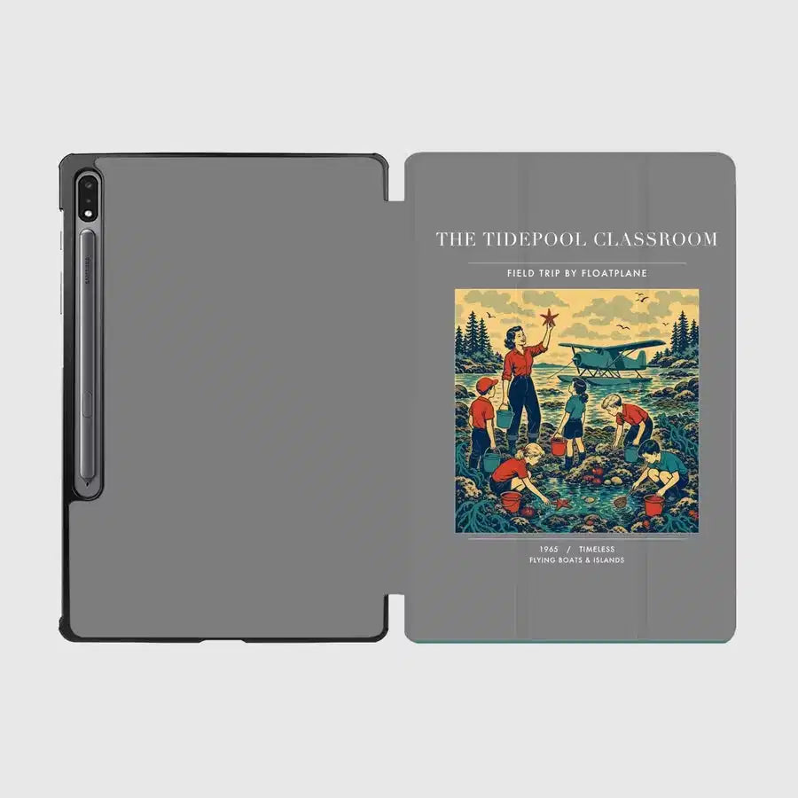 VINTAGE G4366 - The Tidepool Classroom - Designed iPad & Samsung Tablet Cases design on gray samsung