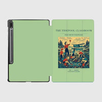 Thumbnail for VINTAGE G4366 - The Tidepool Classroom - Designed iPad & Samsung Tablet Cases design on lightgreen samsung