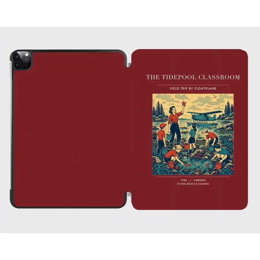 VINTAGE G4366 - The Tidepool Classroom - Designed iPad & Samsung Tablet Cases design on darkred ipad