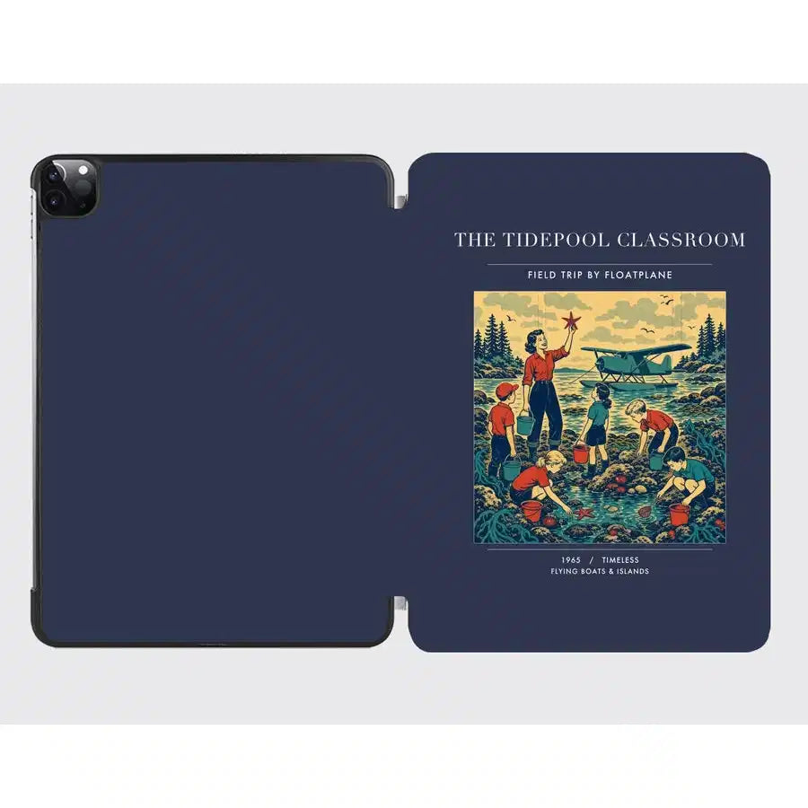 VINTAGE G4366 - The Tidepool Classroom - Designed iPad & Samsung Tablet Cases design on navyblue ipad