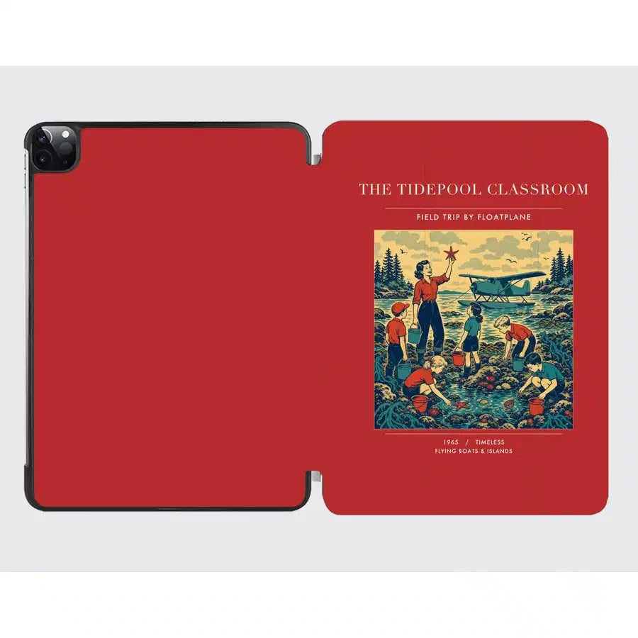 VINTAGE G4366 - The Tidepool Classroom - Designed iPad & Samsung Tablet Cases design on red ipad