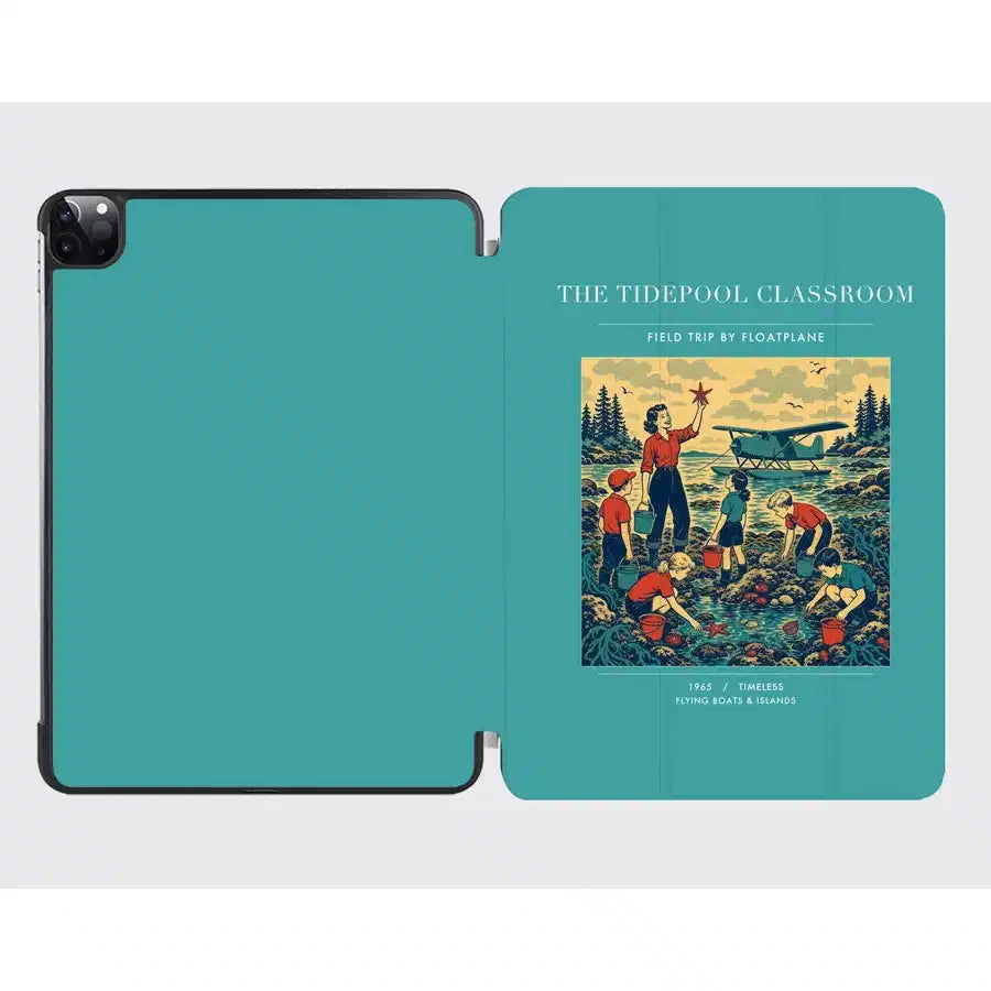 VINTAGE G4366 - The Tidepool Classroom - Designed iPad & Samsung Tablet Cases design on turquoise ipad