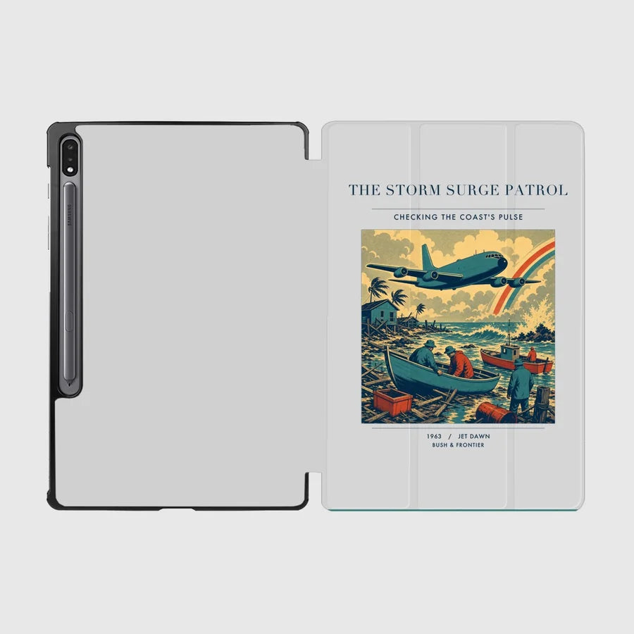 VINTAGE G4367 - The Storm Surge Patrol - Designed iPad & Samsung Tablet Cases design on lightgray samsung