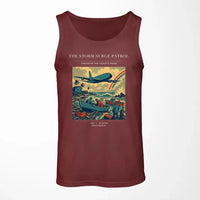 Thumbnail for VINTAGE G4367 - The Storm Surge Patrol - Designed Tank Tops design on darkred
