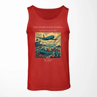 Thumbnail for VINTAGE G4367 - The Storm Surge Patrol - Designed Tank Tops design on red