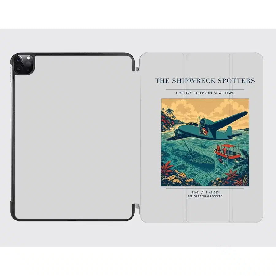 VINTAGE G4369 - The Shipwreck Spotters - Designed iPad & Samsung Tablet Cases design on lightgray ipad
