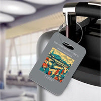 Thumbnail for VINTAGE G4372 - The Tram To The Tarmac - Acrylic Luggage Tags design on gray