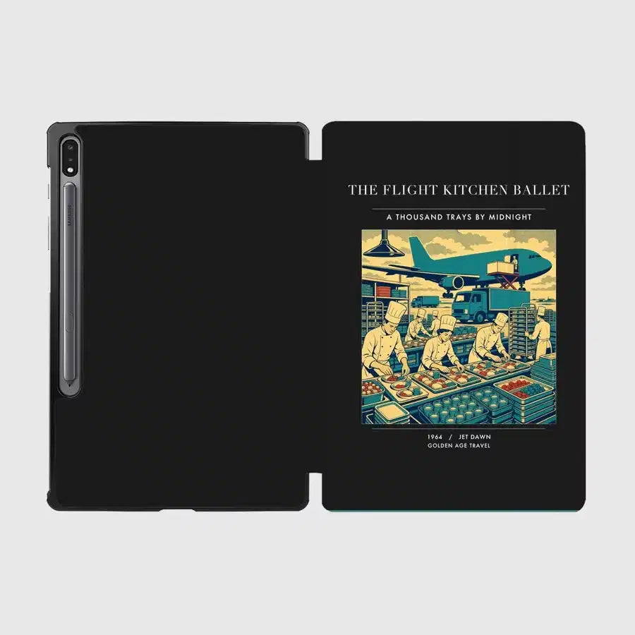 VINTAGE G4374 - The Flight Kitchen Ballet - Designed iPad & Samsung Tablet Cases design on black samsung