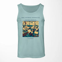 Thumbnail for VINTAGE G4375 - The Control Tower Tea - Designed Tank Tops design on lightgreen