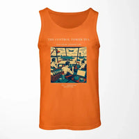Thumbnail for VINTAGE G4375 - The Control Tower Tea - Designed Tank Tops design on orange