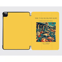 Thumbnail for VINTAGE G4376 - The Taxi Rank Rivalry - Designed iPad & Samsung Tablet Cases design on yellow ipad