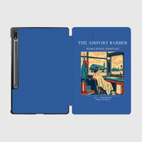 Thumbnail for VINTAGE G4377 - The Airport Barber - Designed iPad & Samsung Tablet Cases design on blue samsung