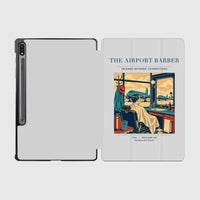 Thumbnail for VINTAGE G4377 - The Airport Barber - Designed iPad & Samsung Tablet Cases design on lightgray samsung
