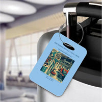 Thumbnail for VINTAGE G4378 - The Midnight Cleaning Crew - Acrylic Luggage Tags design on lightblue