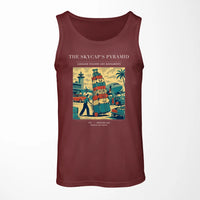 Thumbnail for VINTAGE G4379 - The Skycap's Pyramid - Designed Tank Tops design on darkred
