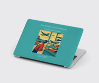Thumbnail for VINTAGE G4381 - The Model Shop Window - Designed MacBook Cases design on turquoise