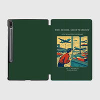 Thumbnail for VINTAGE G4381 - The Model Shop Window - Designed iPad & Samsung Tablet Cases design on darkgreen samsung