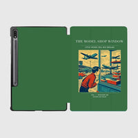 Thumbnail for VINTAGE G4381 - The Model Shop Window - Designed iPad & Samsung Tablet Cases design on green samsung