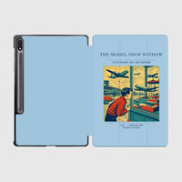 Thumbnail for VINTAGE G4381 - The Model Shop Window - Designed iPad & Samsung Tablet Cases design on lightblue samsung