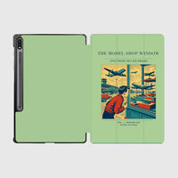 Thumbnail for VINTAGE G4381 - The Model Shop Window - Designed iPad & Samsung Tablet Cases design on lightgreen samsung