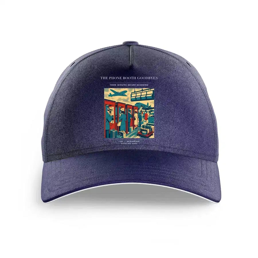 VINTAGE G4382 - The Phone Booth Goodbyes - Printed Hat design on darkblue