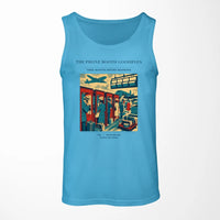 Thumbnail for VINTAGE G4382 - The Phone Booth Goodbyes - Designed Tank Tops design on skyblue