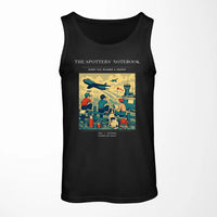 Thumbnail for VINTAGE G4384 - The Spotters' Notebook - Designed Tank Tops design on black