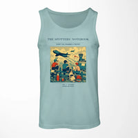 Thumbnail for VINTAGE G4384 - The Spotters' Notebook - Designed Tank Tops design on lightgreen