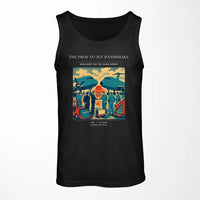 Thumbnail for VINTAGE G4385 - The Prop To Jet Handshake - Designed Tank Tops design on black