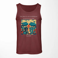 Thumbnail for VINTAGE G4385 - The Prop To Jet Handshake - Designed Tank Tops design on darkred