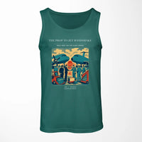Thumbnail for VINTAGE G4385 - The Prop To Jet Handshake - Designed Tank Tops design on green