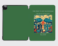 Thumbnail for VINTAGE G4385 - The Prop To Jet Handshake - Designed iPad & Samsung Tablet Cases design on green ipad