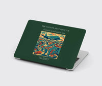 Thumbnail for VINTAGE G4388 - The County Seat Shuttle - Designed MacBook Cases design on darkgreen