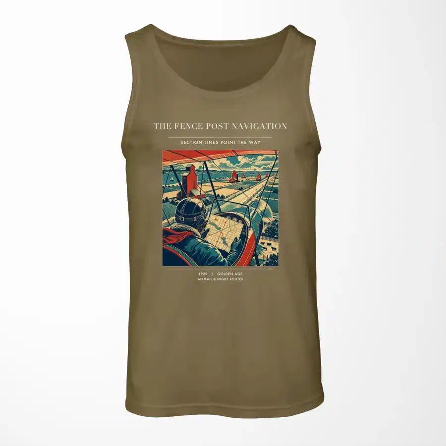 VINTAGE G4390 - The Fence Post Navigation - Designed Tank Tops design on greenarmy