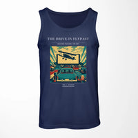 Thumbnail for VINTAGE G4397 - The Drive-In Flypast - Designed Tank Tops design on darkblue