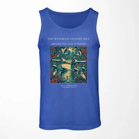 Thumbnail for VINTAGE G4401 - The Mangrove Channel Idle - Designed Tank Tops design on blue