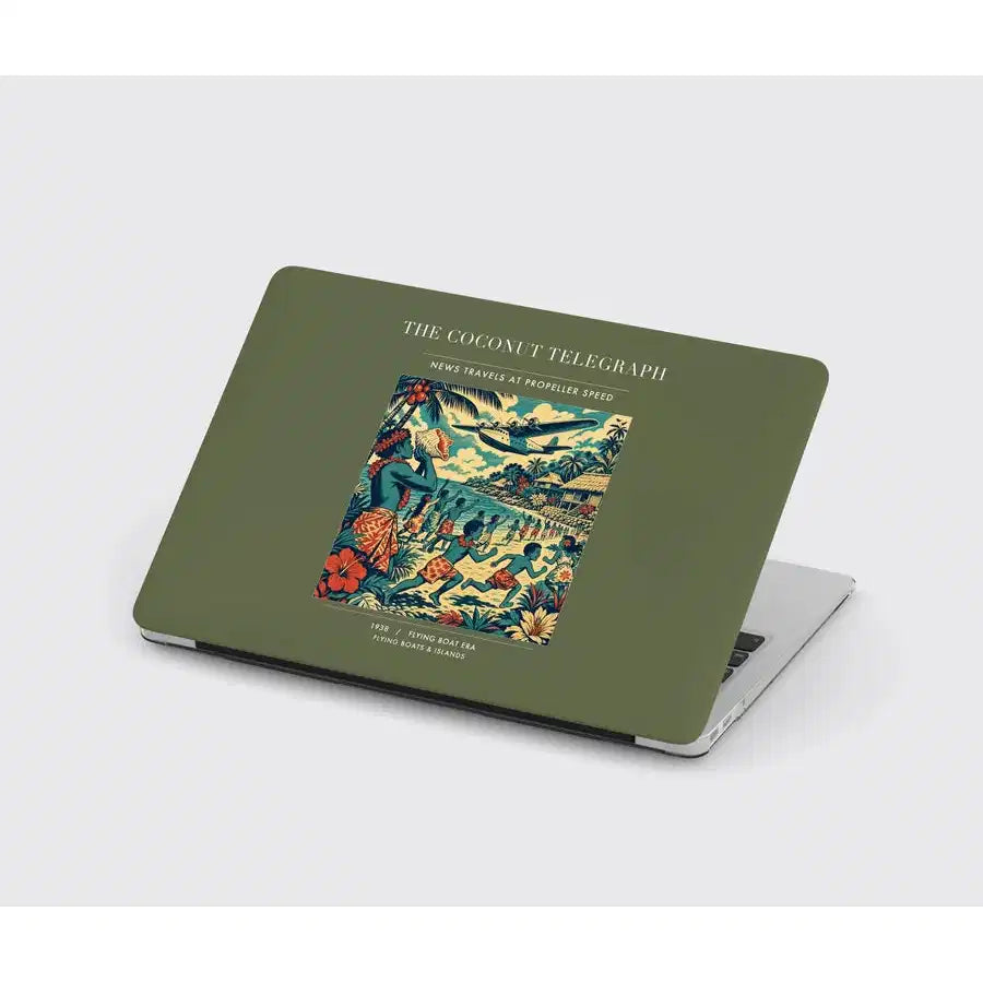 VINTAGE G4402 - The Coconut Telegraph - Designed MacBook Cases design on greenarmy