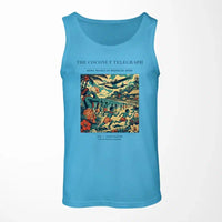 Thumbnail for VINTAGE G4402 - The Coconut Telegraph - Designed Tank Tops design on skyblue