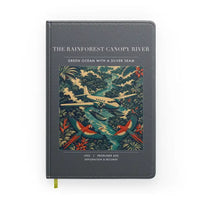 Thumbnail for VINTAGE G4403 - The Rainforest Canopy River - Designed Notebooks design on gray