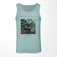 Thumbnail for VINTAGE G4405 - The Volcano Beach Strip - Designed Tank Tops design on lightgreen