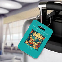 Thumbnail for VINTAGE G4408 - The Hammock Layover - Acrylic Luggage Tags design on turquoise