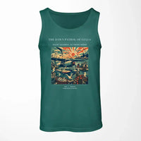 Thumbnail for VINTAGE G4411 - The Dawn Patrol Of Gulls - Designed Tank Tops design on green