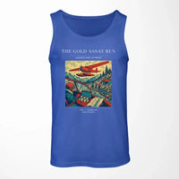 Thumbnail for VINTAGE G4415 - The Gold Assay Run - Designed Tank Tops design on blue