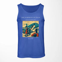 Thumbnail for VINTAGE G4421 - The Symphony On Tour - Designed Tank Tops design on blue