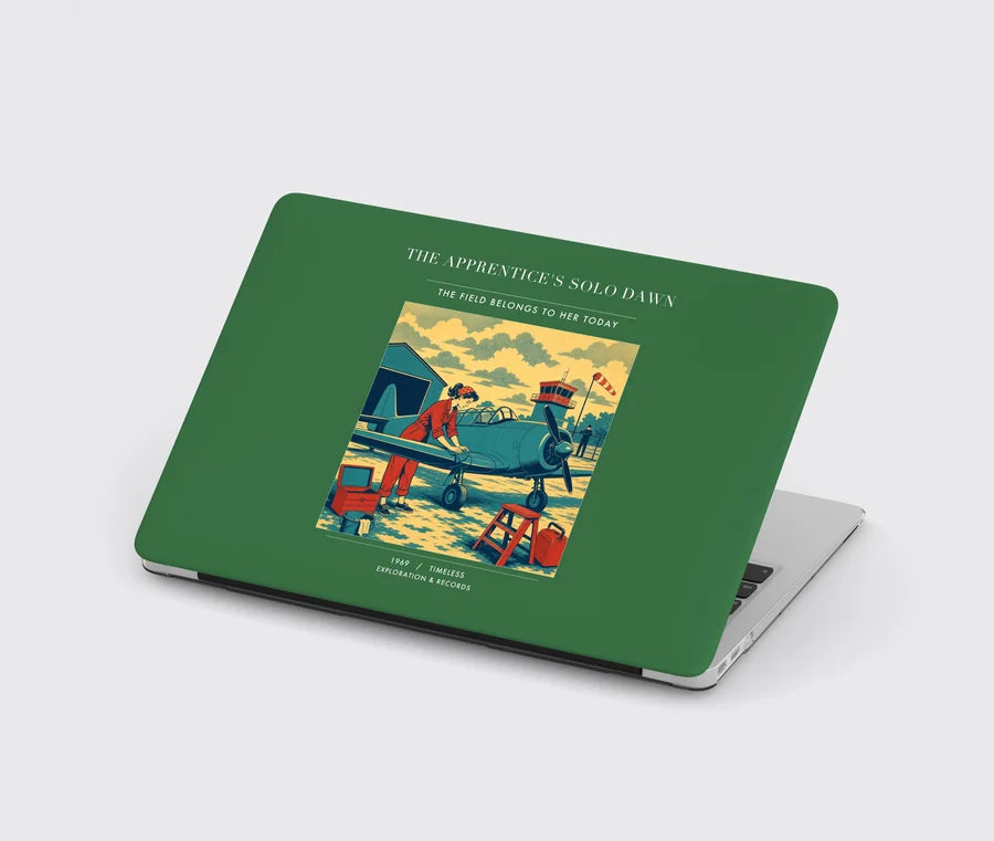 VINTAGE G4427 - The Apprentice's Solo Dawn - Designed MacBook Cases design on green