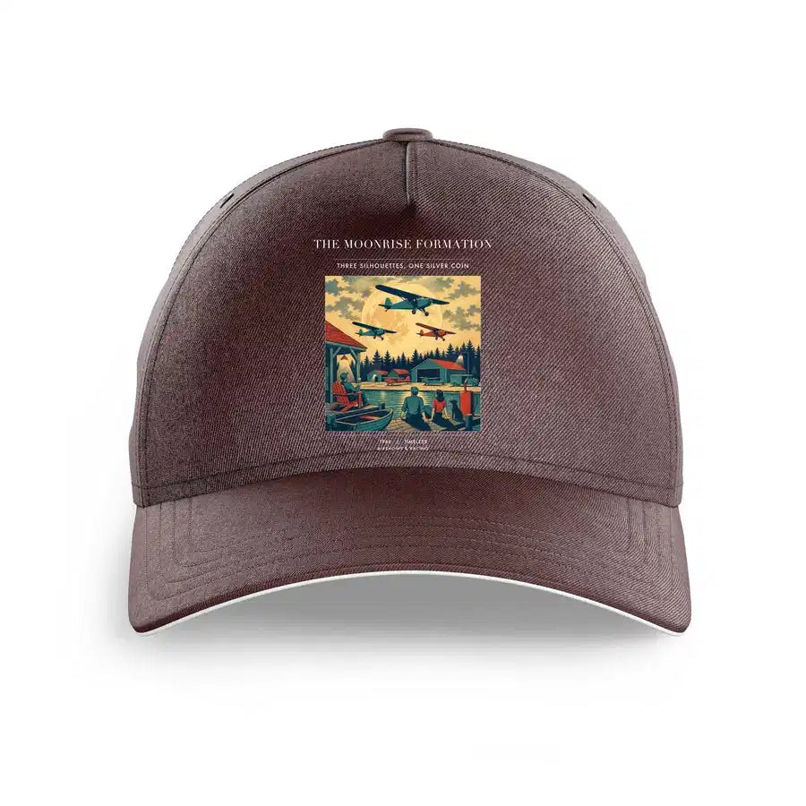 VINTAGE G4431 - The Moonrise Formation - Printed Hat design on brown