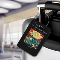 Thumbnail for VINTAGE G4433 - The First Frost Ferry - Acrylic Luggage Tags design on black